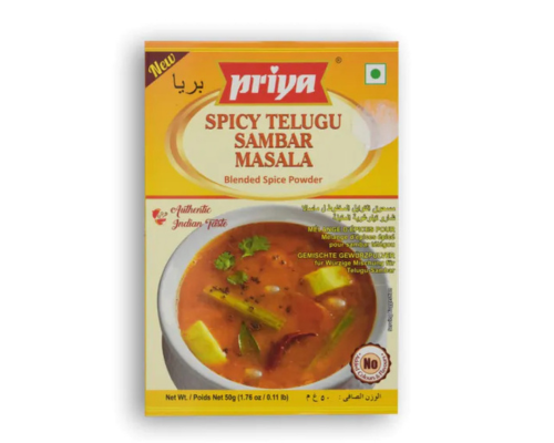 Priya telugu sambar masala - 1.76 oz (49.89 gm)