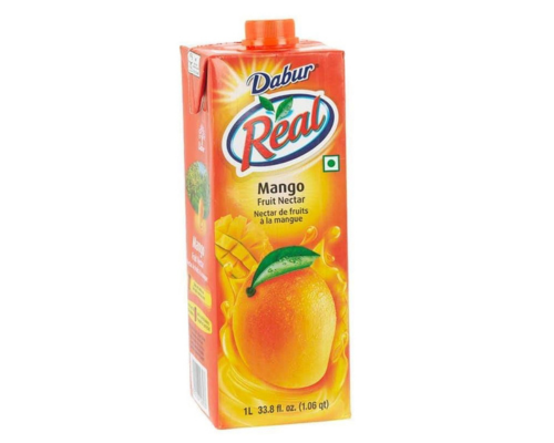 Dabur real mango fruit nectar juice - 1 l (33.8 fl oz)