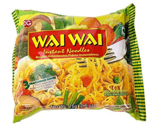 Wai wai instant noodles veg masala flavored 70g (pack of 30)