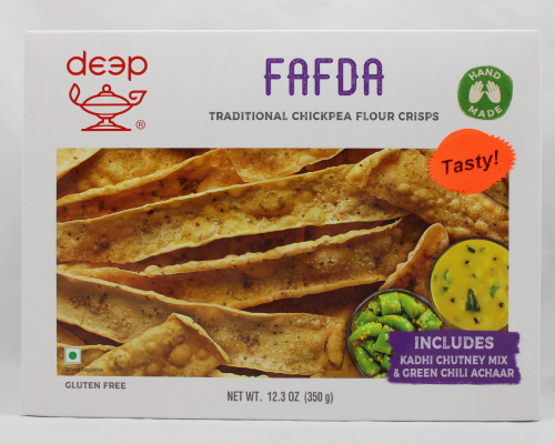Deep fafda with papaya chutney & achar - 350 gm (12.345 oz)