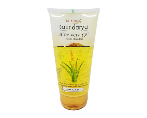 Patanjali saundarya aloe vera gel kesar chandan (150ml)