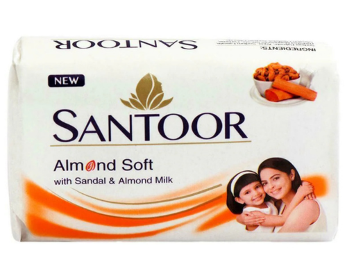 Santoor soap - sandal and almond milk, 100g