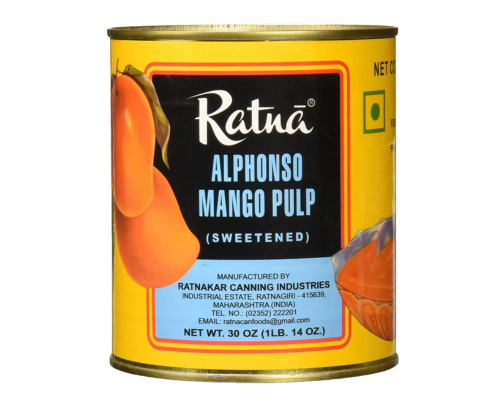 Ratna alphonso mango pulp  yellow