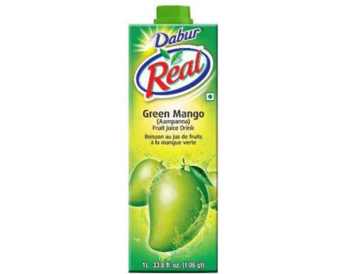 Dabur real green mango aampanna fruit juice drink - 1 l (33.8 fl oz)