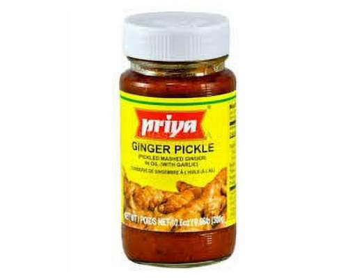 Priya lime ginger with garlic pickle - 300 gm (10.58 oz) [fs]